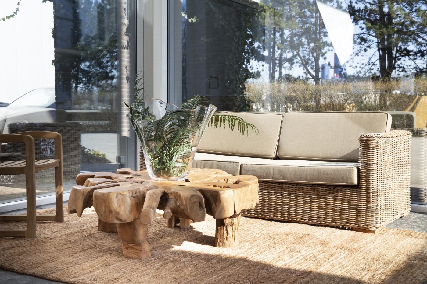 Hills Gartensofa mit Kissen
