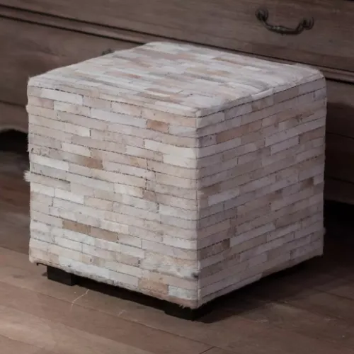 Flamant Hocker Azzo, weiss